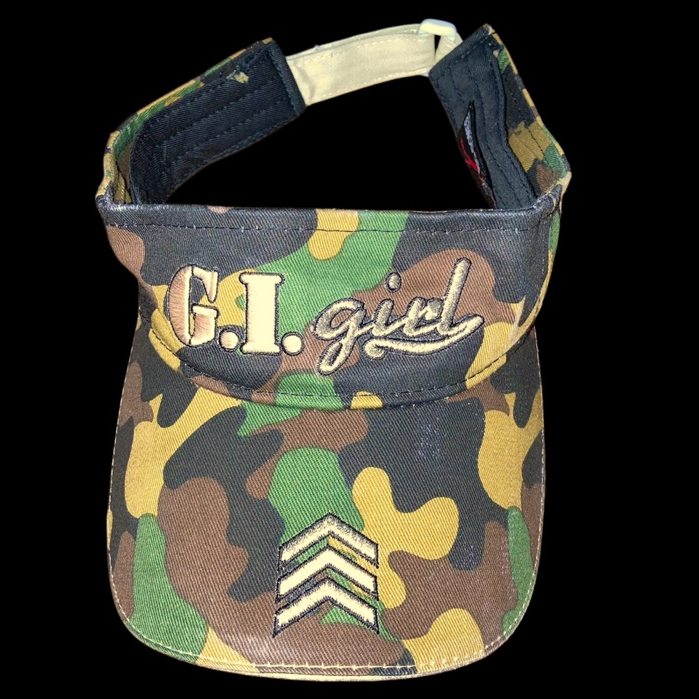Bio-Domes Camouflage G.I. Girl Visor Hat. Size Small.